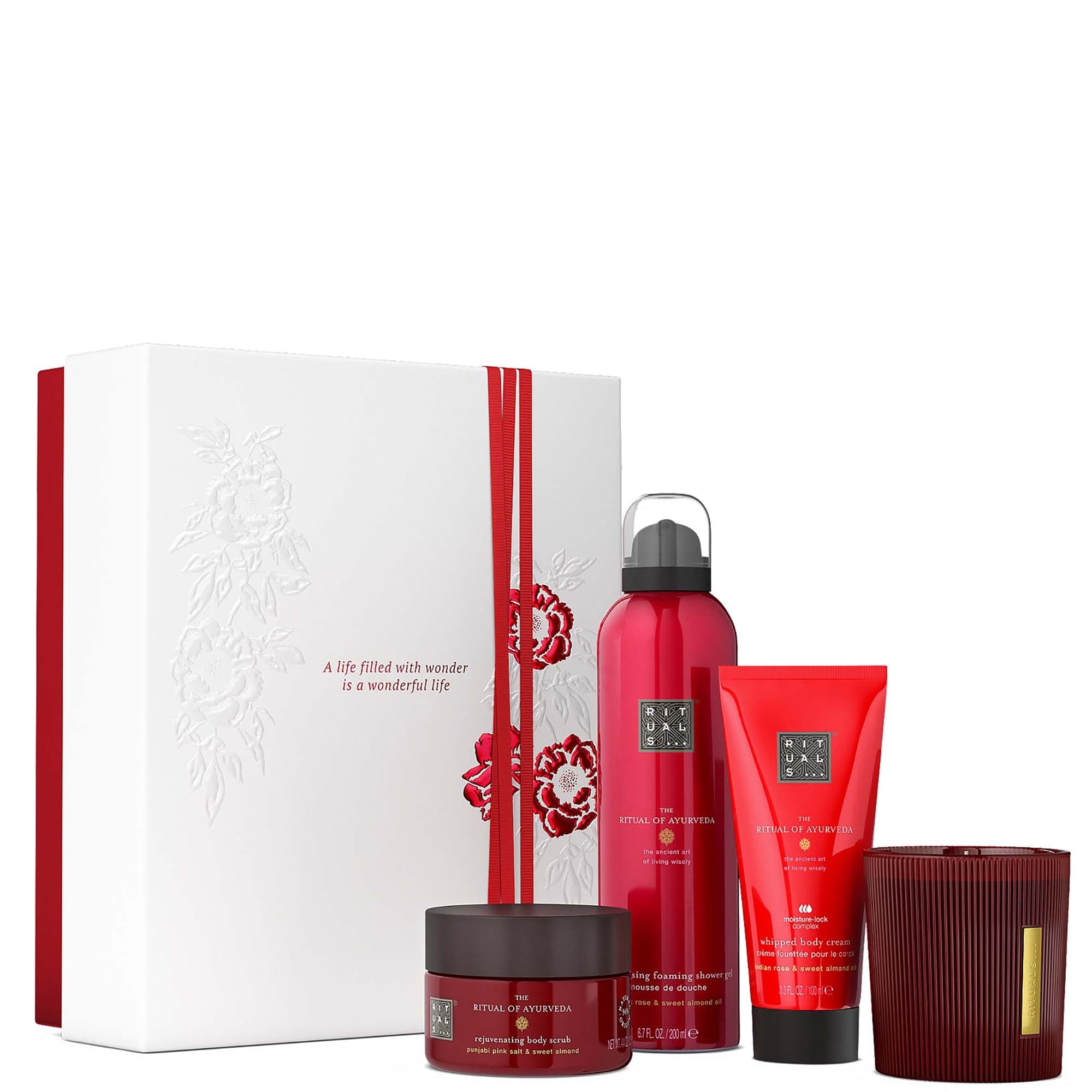 RITUALS The Ritual of Ayurveda Sweet Almond & Indian Rose Medium Gift Set (Worth £50.40) — view 1